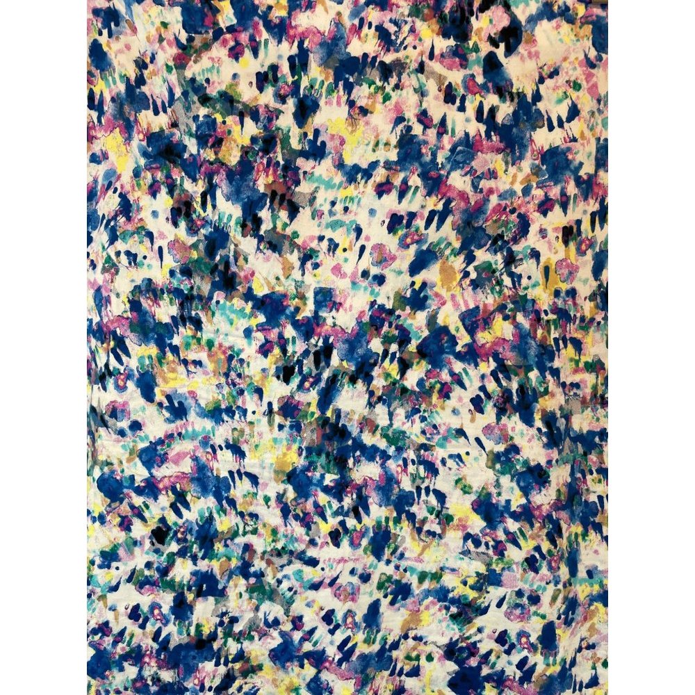 Ann Taylor Multi Color Floral A-line Zip Back Lined Mini - Picture 3 of 5